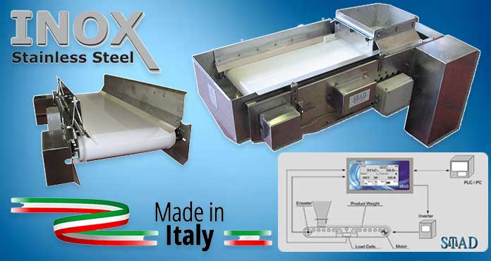 belt bridge weighing scale for food industry