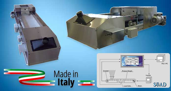 controlled dosing weighing belt